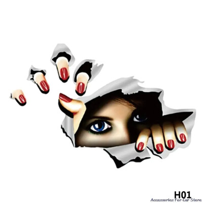 Auto Auto 3D Kreativna naljepnica Modificirana naljepnica Eyes Peeking Monster Vodootporne naljepnice za kućni motocikl Naljepnice protiv ogrebotina