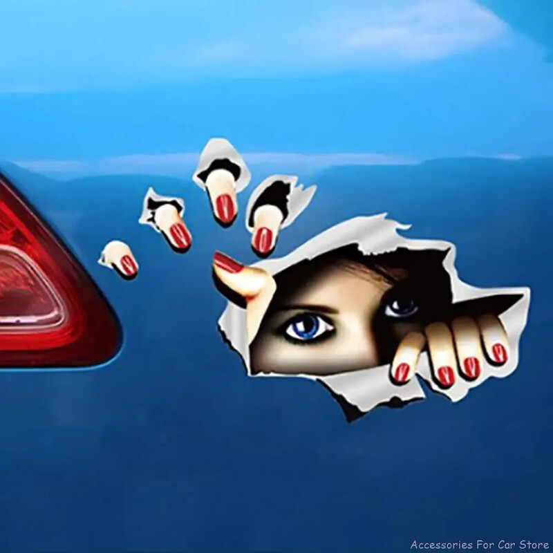 Auto Auto 3D Kreativna naljepnica Modificirana naljepnica Eyes Peeking Monster Vodootporne naljepnice za kućni motocikl Naljepnice protiv ogrebotina