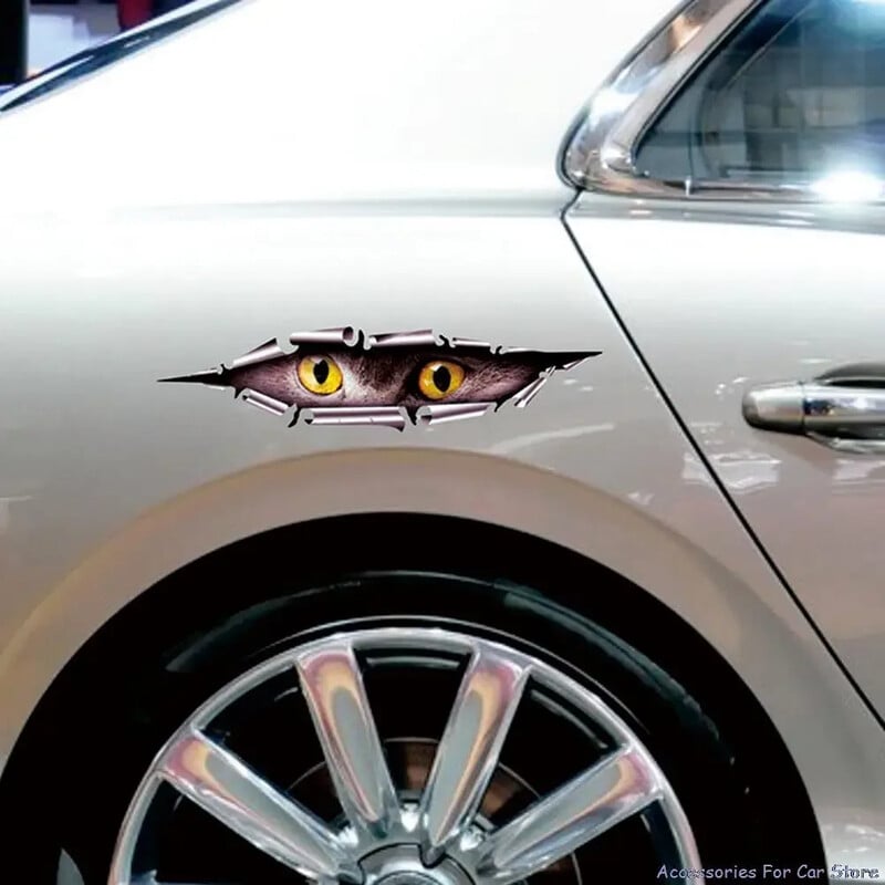 Auto Auto 3D Kreativna naljepnica Modificirana naljepnica Eyes Peeking Monster Vodootporne naljepnice za kućni motocikl Naljepnice protiv ogrebotina