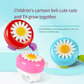 Raznobojno dječje smiješno zvono za bicikle, cvijet tratinčice, rogovi, bicikl, biciklistički prsten za djecu, djevojčice, alarm za upravljače, legure, plastike, vruće