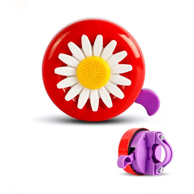 Raznobojno dječje smiješno zvono za bicikle, cvijet tratinčice, rogovi, bicikl, biciklistički prsten za djecu, djevojčice, alarm za upravljače, legure, plastike, vruće