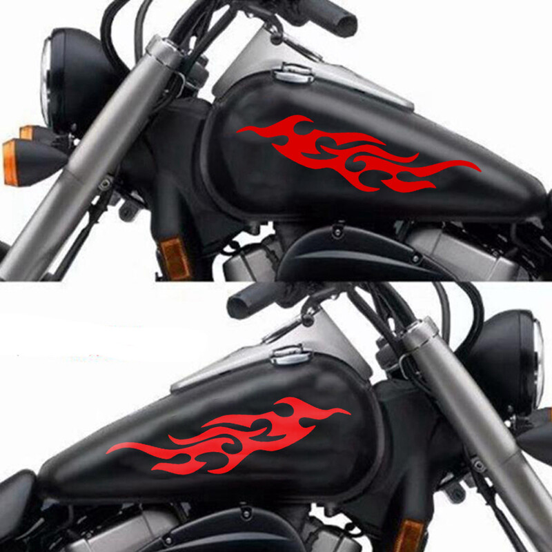 Crno/crveni plamen reflektirajuće moto naljepnice Dekoracija motocikla Motor Bicikla Skutera Karoserija Decal Dodaci za Hondu CB650R PCX
