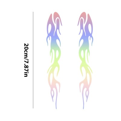 Zanimljive naljepnice u obliku plamena za motocikle Reflektirajuće naljepnice s plamenom Vodootporne naljepnice za automobile Naljepnice za motocikle