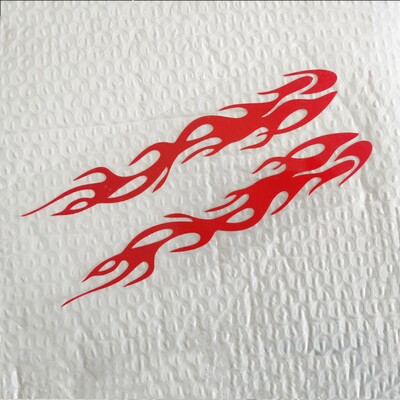 Motociklo priekinio sparno šukos universalūs lipdukai, liepsnai atsparus vandeniui, atspindintis automobilio lipdukas