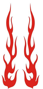 Univerzalna DIY naljepnica s plamenom vinilnom naljepnicom Vodootporna za automobile i motocikle Spremnik plina Vodootporni komplet naljepnica s plamenom za motocikle Naljepnice