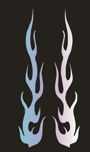 Univerzalna DIY naljepnica s plamenom vinilnom naljepnicom Vodootporna za automobile i motocikle Spremnik plina Vodootporni komplet naljepnica s plamenom za motocikle Naljepnice