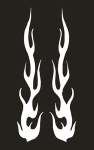 Univerzalna DIY naljepnica s plamenom vinilnom naljepnicom Vodootporna za automobile i motocikle Spremnik plina Vodootporni komplet naljepnica s plamenom za motocikle Naljepnice