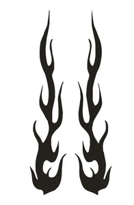 Univerzalna DIY naljepnica s plamenom vinilnom naljepnicom Vodootporna za automobile i motocikle Spremnik plina Vodootporni komplet naljepnica s plamenom za motocikle Naljepnice