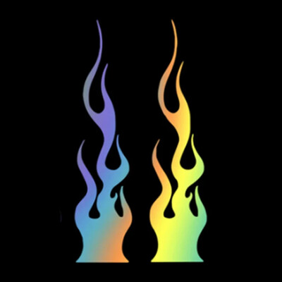 Univerzalna DIY naljepnica s plamenom vinilnom naljepnicom Vodootporna za automobile i motocikle Spremnik plina Vodootporni komplet naljepnica s plamenom za motocikle Naljepnice