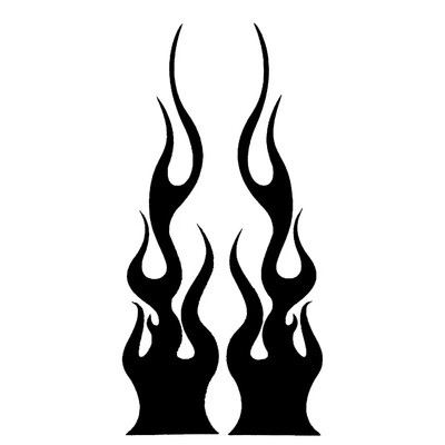 Univerzalna DIY naljepnica s plamenom vinilnom naljepnicom Vodootporna za automobile i motocikle Spremnik plina Vodootporni komplet naljepnica s plamenom za motocikle Naljepnice