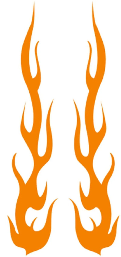 Univerzalna DIY naljepnica s plamenom vinilnom naljepnicom Vodootporna za automobile i motocikle Spremnik plina Vodootporni komplet naljepnica s plamenom za motocikle Naljepnice