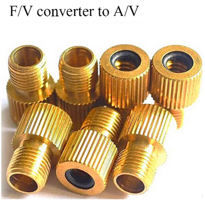 5PC F/V na A/V ventil adapter Bike Value Converter Presta u Schrader Golden Bike Tire Francuski ventil adapter Dodaci za bicikle