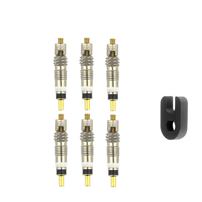 6/12 komada biciklističke uklonjive Presta jezgre ventila CNC FV zamjenski alat za skidanje jezgre bez zračnice od mesinga za cestovni MTB bicikl