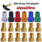 4/5/10/20 komada Presta na Schrader adaptere, konektore ventila za gume od aluminijske legure, bakrene pumpe za bicikle, adapter za gume, dijelove za bicikle