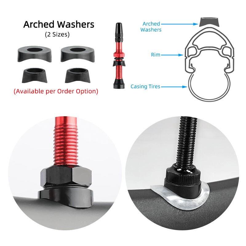 Deemount 2PCS Bicycle Tubeless Tire Presta Valve Brass Core Προαιρετικό στέλεχος από κράμα ορείχαλκου 40/60/80/100/120mm W/ Καπάκι & εργαλείο κράματος