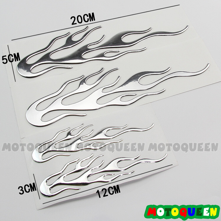 3D plamen, vatra, retro motocikl, jastučić za spremnik bočnog poklopca, naljepnice za kacigu, naljepnice s amblemom za CB CBR CBF R1 R6 R7 GSXR Biker