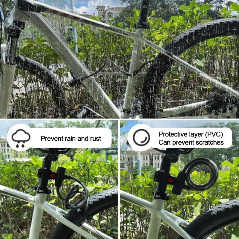 90 cm jaka brava za lokot za motocikle Brava za lanac za bicikl Metalna zaštita od krađe Pojačana dodatna oprema za bravu za bicikl