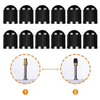 6PCS Presta Valve Adaptors, Μετατροπή Presta σε Schrader Adapter για ποδήλατο, Φουσκώστε το ελαστικό χρησιμοποιώντας την τυπική αντλία