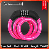 Brave za bicikl Protuprovalna Mtb Bike Čelična žica Lokot 4 znamenke Lozinka Električni skuter Brave za motocikle MTB Dodaci za bicikle