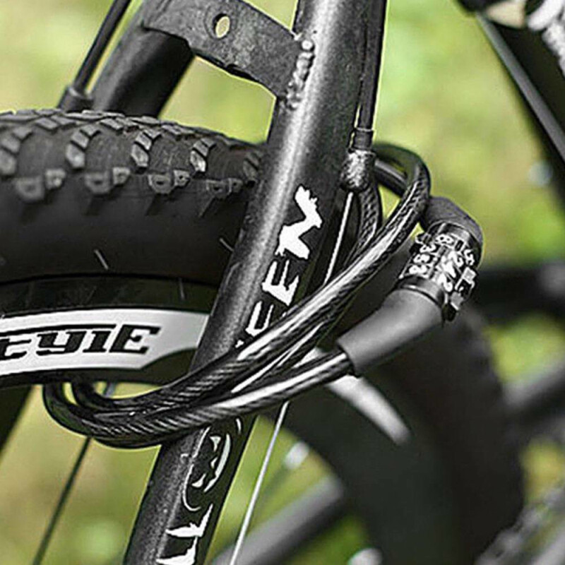 Brave za bicikl Protuprovalna Mtb Bike Čelična žica Lokot 4 znamenke Lozinka Električni skuter Brave za motocikle MTB Dodaci za bicikle