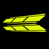 Češalj za prednji branik motocikla, univerzalne naljepnice, ukrasna reflektirajuća vodootporna naljepnica