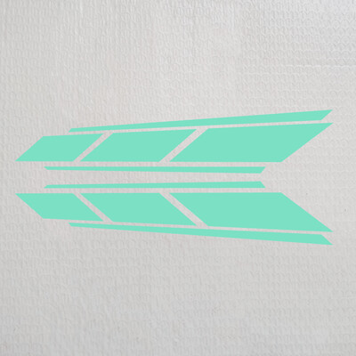 Češalj za prednji branik motocikla, univerzalne naljepnice, ukrasna reflektirajuća vodootporna naljepnica