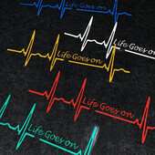 Heart Beat Trackpad Life Goes On Reflektor Moto Naljepnice Kućište motocikla Skuter Spremnik goriva Dodaci Naljepnice za Hondu Vespu