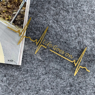 Heart Beat Trackpad Life Goes On Reflektor Moto Naljepnice Kućište motocikla Skuter Spremnik goriva Dodaci Naljepnice za Hondu Vespu