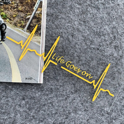 Heart Beat Trackpad Life Goes On Reflektor Moto Naljepnice Kućište motocikla Skuter Spremnik goriva Dodaci Naljepnice za Hondu Vespu