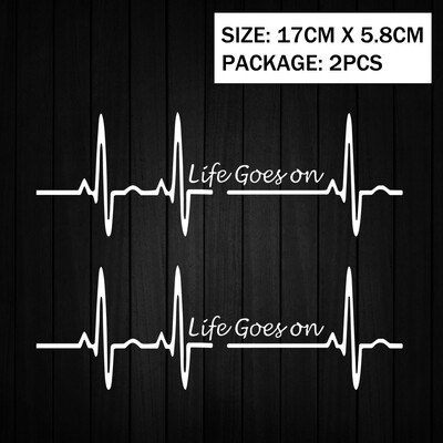 Heart Beat Trackpad Life Goes On Reflektor Moto Naljepnice Kućište motocikla Skuter Spremnik goriva Dodaci Naljepnice za Hondu Vespu