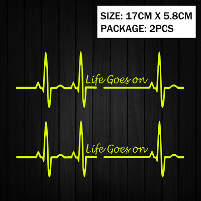 Heart Beat Trackpad Life Goes On Reflektor Moto Naljepnice Kućište motocikla Skuter Spremnik goriva Dodaci Naljepnice za Hondu Vespu