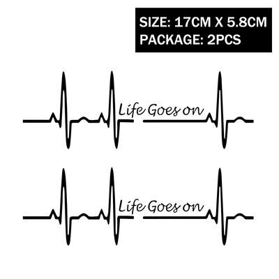 Heart Beat Trackpad Life Goes On Reflektor Moto Naljepnice Kućište motocikla Skuter Spremnik goriva Dodaci Naljepnice za Hondu Vespu