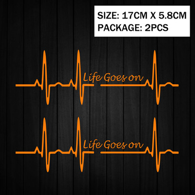 Heart Beat Trackpad Life Goes On Reflektor Moto Naljepnice Kućište motocikla Skuter Spremnik goriva Dodaci Naljepnice za Hondu Vespu