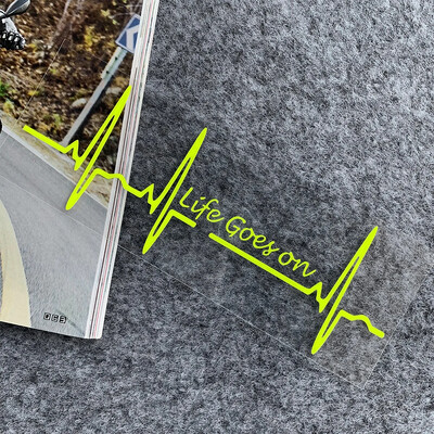 Heart Beat Trackpad Life Goes On Reflektor Moto Naljepnice Kućište motocikla Skuter Spremnik goriva Dodaci Naljepnice za Hondu Vespu