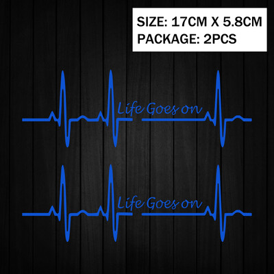 Heart Beat Trackpad Life Goes On Reflektor Moto Naljepnice Kućište motocikla Skuter Spremnik goriva Dodaci Naljepnice za Hondu Vespu