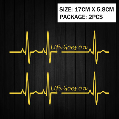 Heart Beat Trackpad Life Goes On Reflektor Moto Naljepnice Kućište motocikla Skuter Spremnik goriva Dodaci Naljepnice za Hondu Vespu