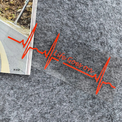 Heart Beat Trackpad Life Goes On Reflektor Moto Naljepnice Kućište motocikla Skuter Spremnik goriva Dodaci Naljepnice za Hondu Vespu