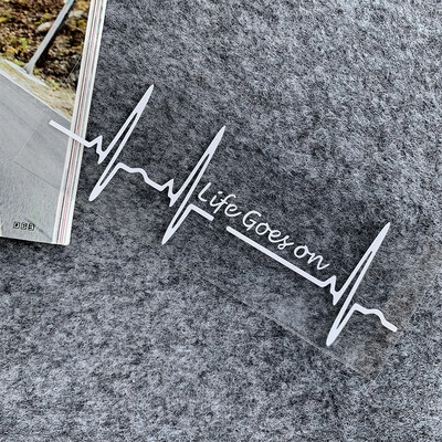 Heart Beat Trackpad Life Goes On Reflektor Moto Naljepnice Kućište motocikla Skuter Spremnik goriva Dodaci Naljepnice za Hondu Vespu