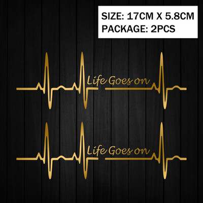 Heart Beat Trackpad Life Goes On Reflektor Moto Naljepnice Kućište motocikla Skuter Spremnik goriva Dodaci Naljepnice za Hondu Vespu