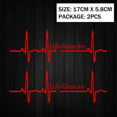 Heart Beat Trackpad Life Goes On Reflektor Moto Naljepnice Kućište motocikla Skuter Spremnik goriva Dodaci Naljepnice za Hondu Vespu