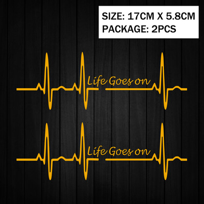 Heart Beat Trackpad Life Goes On Reflektor Moto Naljepnice Kućište motocikla Skuter Spremnik goriva Dodaci Naljepnice za Hondu Vespu