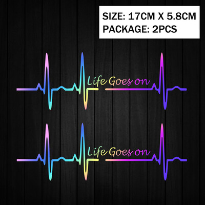 Heart Beat Trackpad Life Goes On Reflektor Moto Naljepnice Kućište motocikla Skuter Spremnik goriva Dodaci Naljepnice za Hondu Vespu