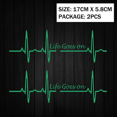 Heart Beat Trackpad Life Goes On Reflektor Moto Naljepnice Kućište motocikla Skuter Spremnik goriva Dodaci Naljepnice za Hondu Vespu