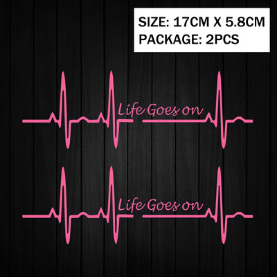 Heart Beat Trackpad Life Goes On Reflektor Moto Naljepnice Kućište motocikla Skuter Spremnik goriva Dodaci Naljepnice za Hondu Vespu