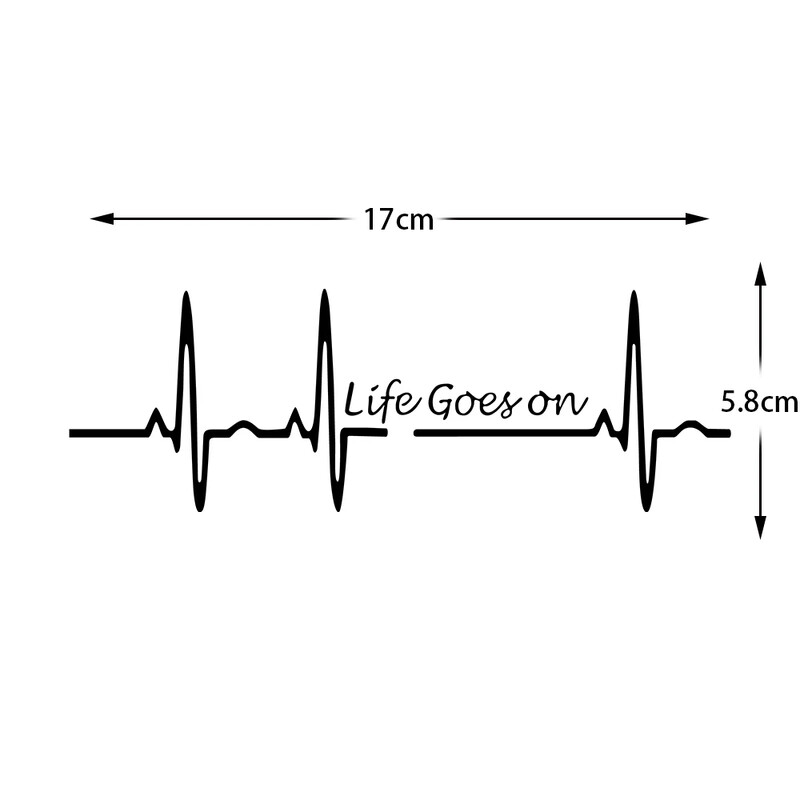 Heart Beat Trackpad Life Goes On Reflektor Moto Naljepnice Kućište motocikla Skuter Spremnik goriva Dodaci Naljepnice za Hondu Vespu