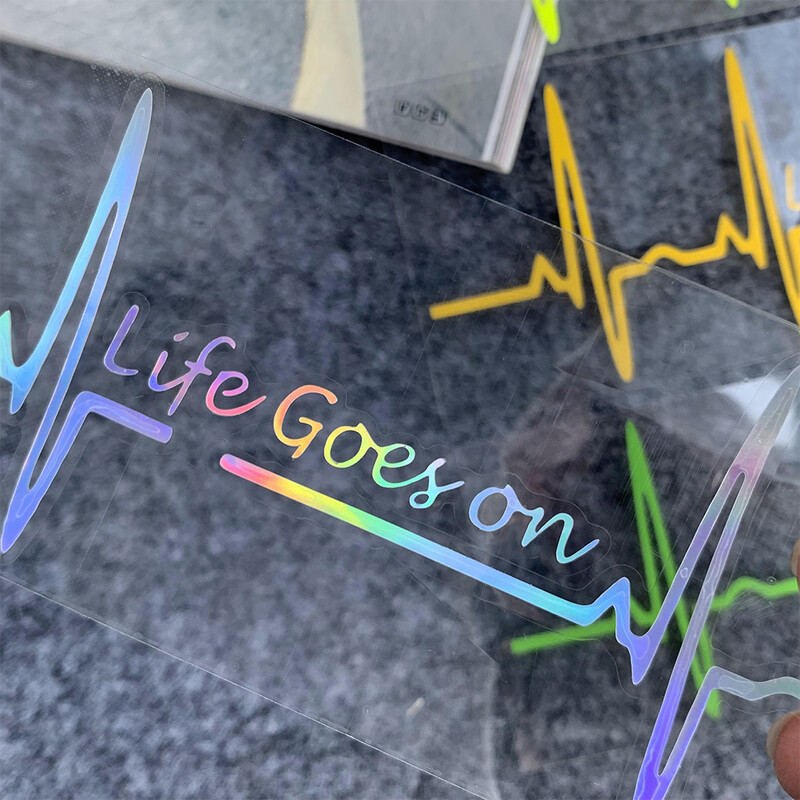 Heart Beat Trackpad Life Goes On Reflektor Moto Naljepnice Kućište motocikla Skuter Spremnik goriva Dodaci Naljepnice za Hondu Vespu