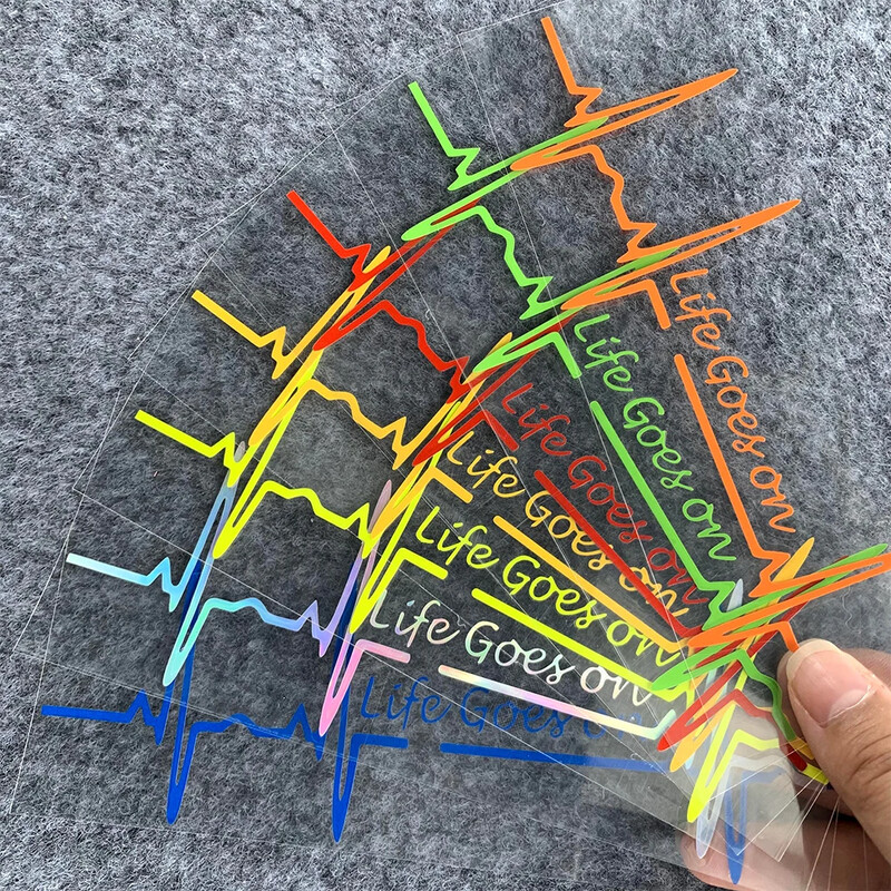 Heart Beat Trackpad Life Goes On Reflektor Moto Naljepnice Kućište motocikla Skuter Spremnik goriva Dodaci Naljepnice za Hondu Vespu