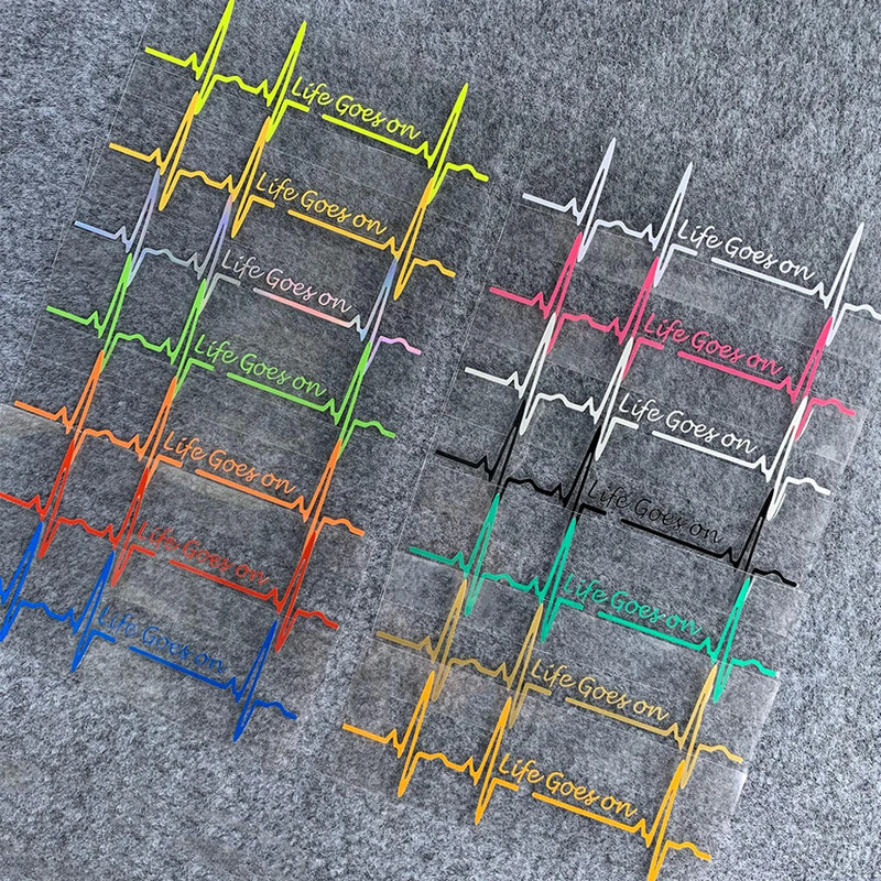 Heart Beat Trackpad Life Goes On Reflektor Moto Naljepnice Kućište motocikla Skuter Spremnik goriva Dodaci Naljepnice za Hondu Vespu