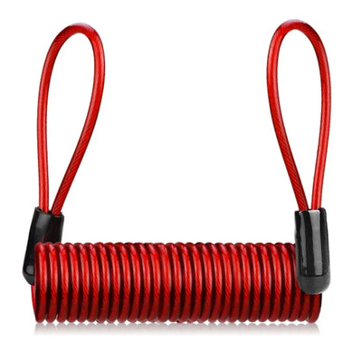 Ανταλλακτικά ανταλλακτικά καλωδίου ελατηρίου καλωδίου κλειδαριάς 1 τεμ. 145cm Αξεσουάρ Δισκόφρενο PVC + Ατσάλινο Σύρμα Υψηλής Ποιότητας