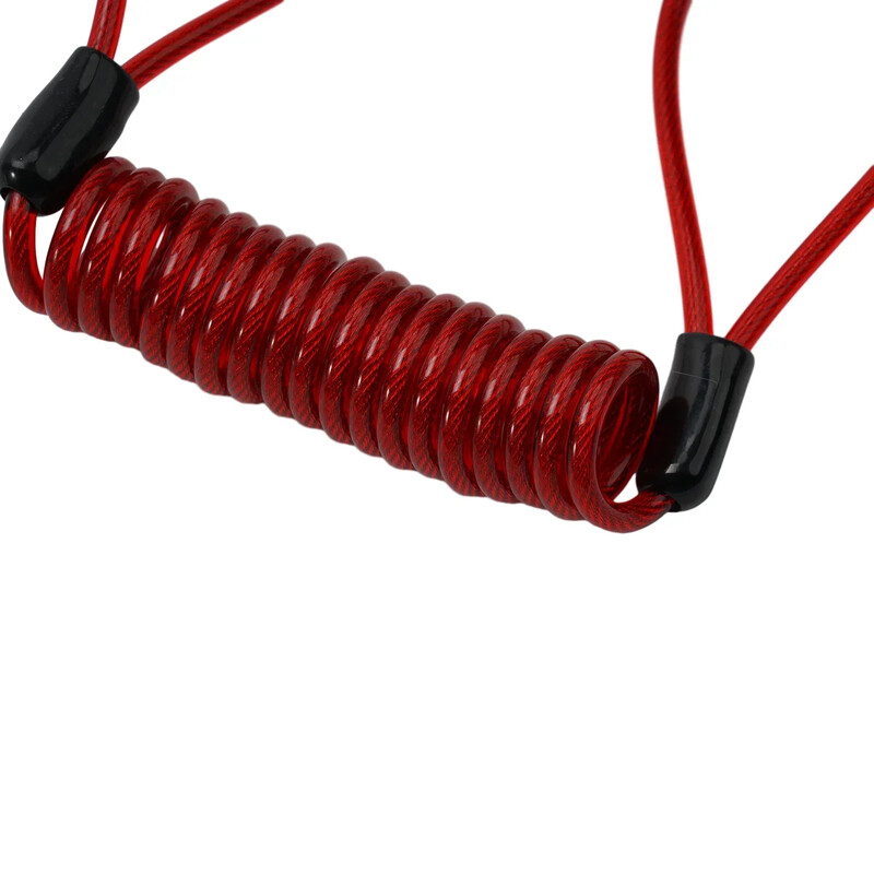 Ανταλλακτικά ανταλλακτικά καλωδίου ελατηρίου καλωδίου κλειδαριάς 1 τεμ. 145cm Αξεσουάρ Δισκόφρενο PVC + Ατσάλινο Σύρμα Υψηλής Ποιότητας